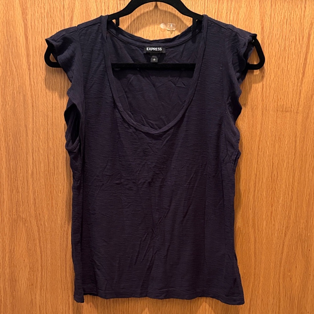 SET OF 2: Express Flutter Sleeve Scoop Neck Tank Tops